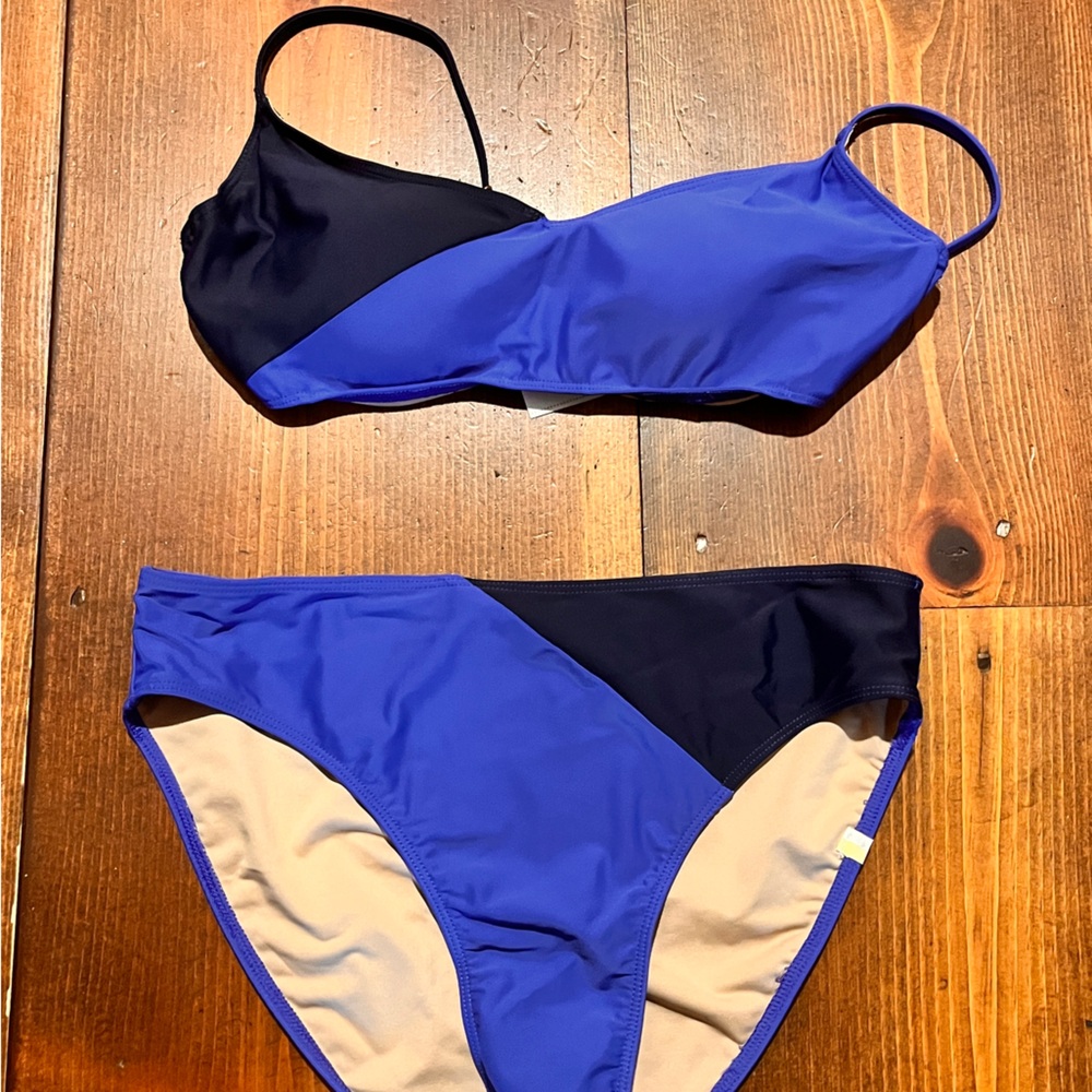 Summersalt Blue and Black Women's Swimwear Set, NWOT